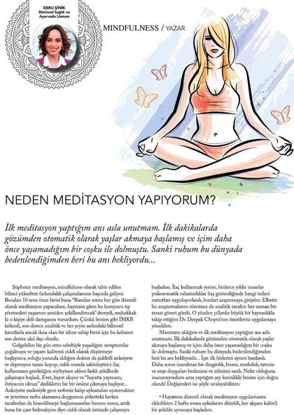 Mindfulness Dergisi Ağustos 2020 — Meditasyonun Faydaları, sayfa 1