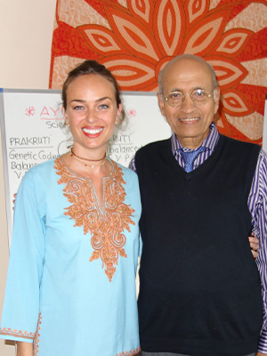 Ebru Şinik ve Dr. Vasant Lad