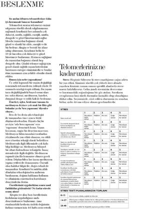 Telomer ve Güzellik Elele Dergisi