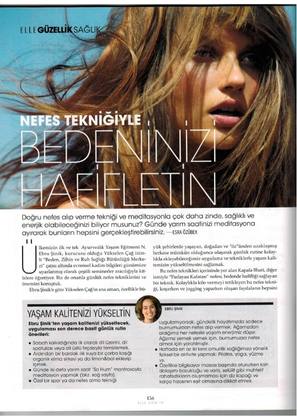Elle Dergisi Ağustos 2014 - Ebru Şinik Röportaj 1