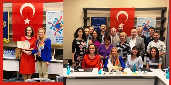 Galata Rotary Kulübü – Ebru Şinik söyleşi görüntüsü (2019)