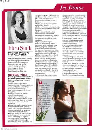 Instyle Dergisi Ebru Şinik Yeni Yıl Meditasyonu 2018