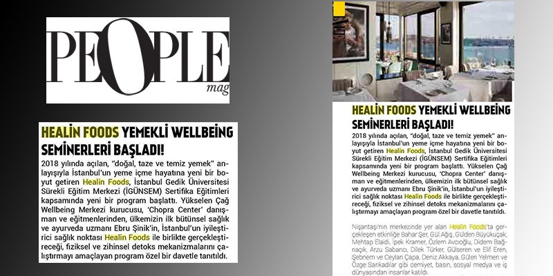 People Mag – Ebru Şinik & Healin Foods
