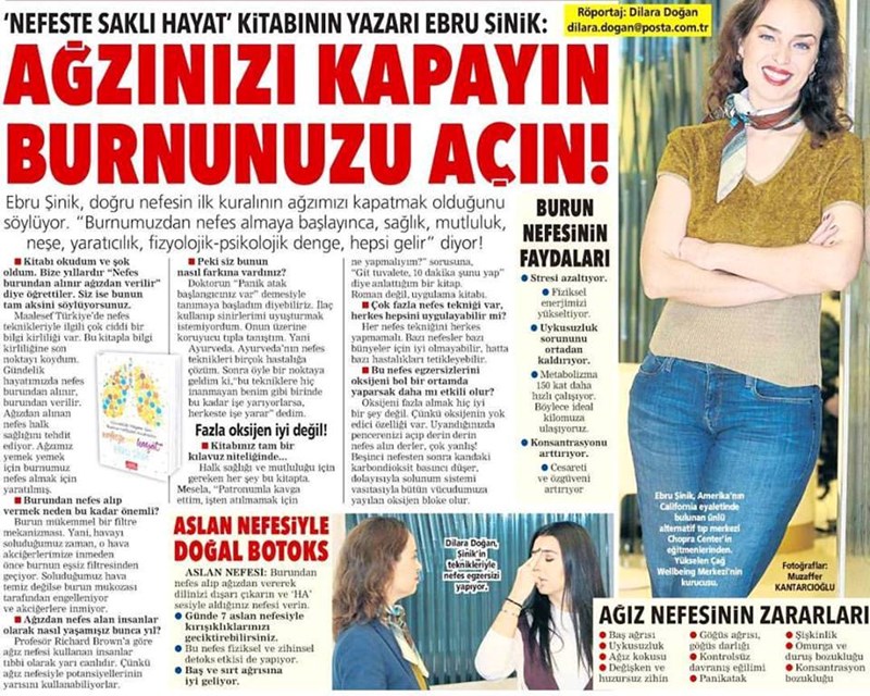 Posta Gazetesi - Ebru Şinik Röportajı
