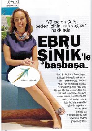 Şalom Dergisi Ekim 2014 - Ebru Şinik Röportajı 1