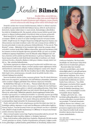 Yoga Journal 2017 Ebru Şinik – Kendini Bilmek