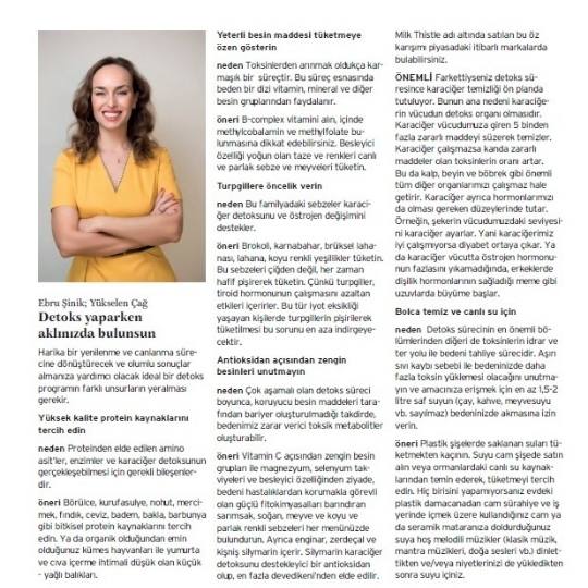 Ebru Şinik - Yoga Journal Türkiye Mart 2016