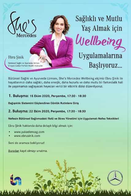 Ebru Şinik Mercedes-Benz Türkiye ofisinde Online Wellbeing Eğitimleri başladı