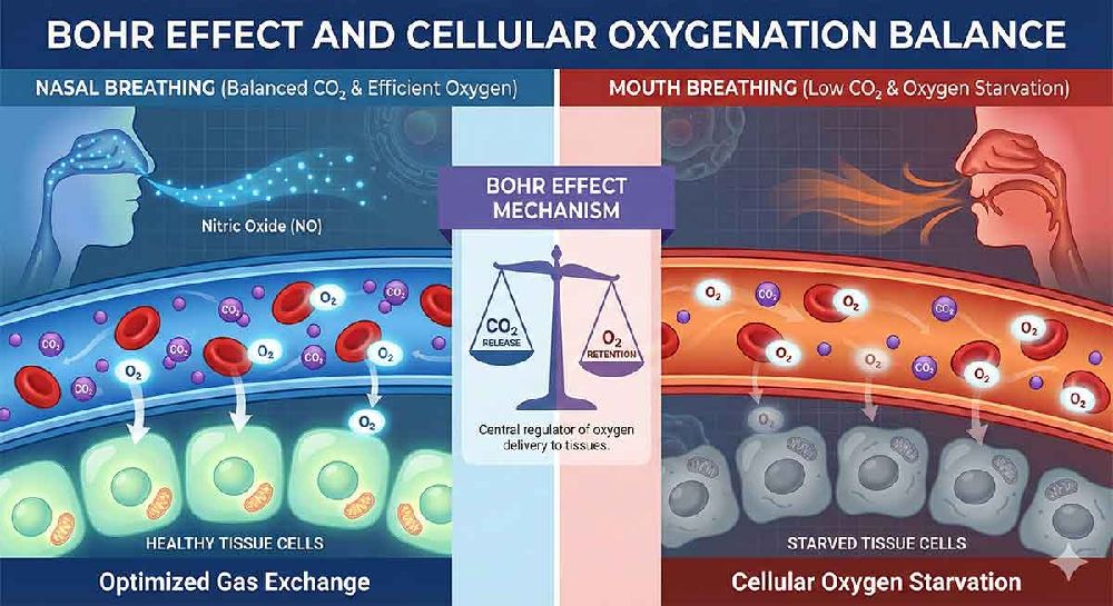 Bohr effect and nasal breathing relationship